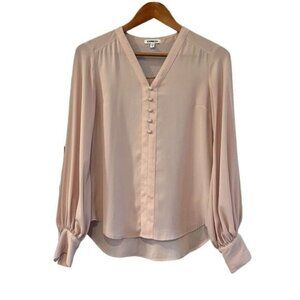 Express pink chiffon blouse